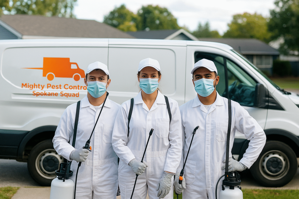 mighty pest control . logo mighty pest control . logo